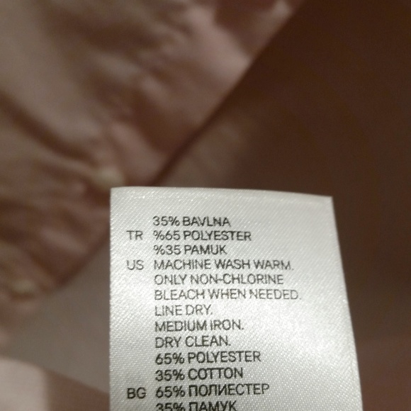 H&M Light Pink Slim Fit Button Down Shirt - Picture 2 of 2